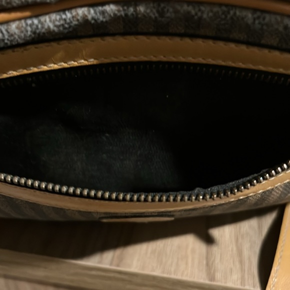 AUTH Vintage FENDI Pequin Stripe Canvas Crossbody Shoulder Bag! AUTHENTIC-Copy - Picture 16 of 17